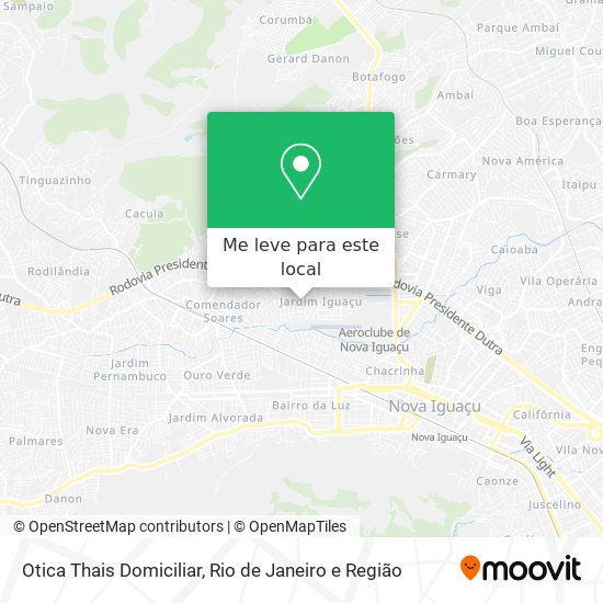 Otica Thais Domiciliar mapa