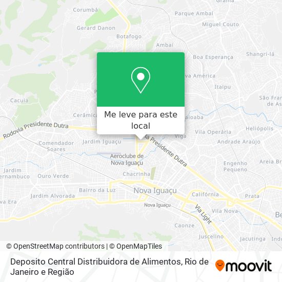 Deposito Central Distribuidora de Alimentos mapa