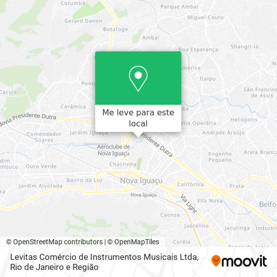 Levitas Comércio de Instrumentos Musicais Ltda mapa