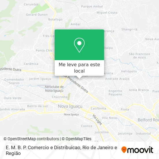 E. M. B. P. Comercio e Distribuicao mapa