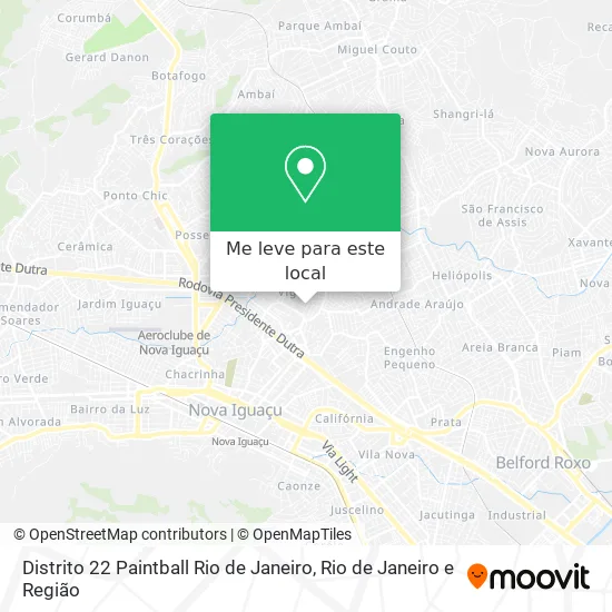 Distrito 22 Paintball Rio de Janeiro mapa
