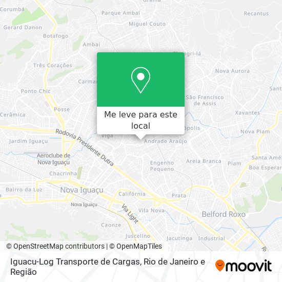 Iguacu-Log Transporte de Cargas mapa