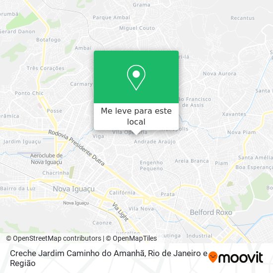 Creche Jardim Caminho do Amanhã mapa