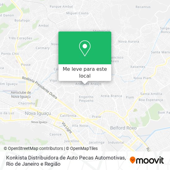 Konkista Distribuidora de Auto Pecas Automotivas mapa