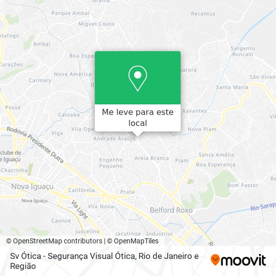 Sv Ótica - Segurança Visual Ótica mapa
