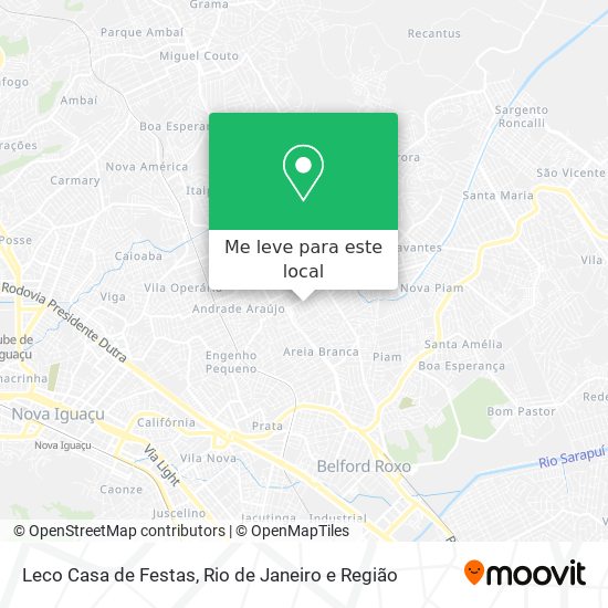 Leco Casa de Festas mapa