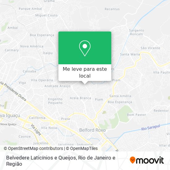 Belvedere Laticínios e Queijos mapa