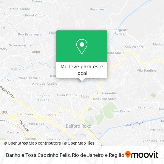 Banho e Tosa Caozinho Feliz mapa