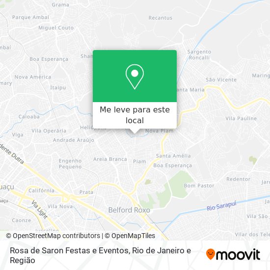 Rosa de Saron Festas e Eventos mapa