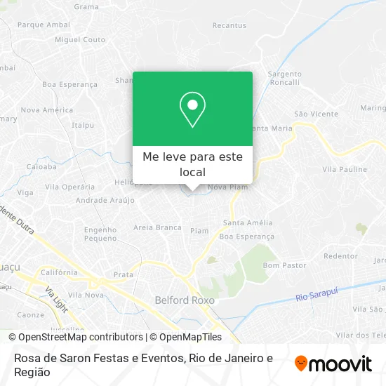 Rosa de Saron Festas e Eventos mapa