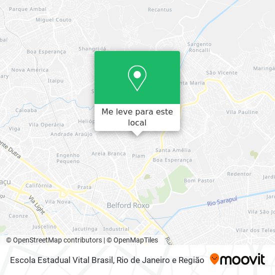 Escola Estadual Vital Brasil mapa