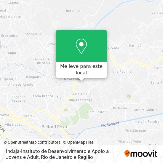 Indaja-Instituto de Desenvolvimento e Apoio a Jovens e Adult mapa