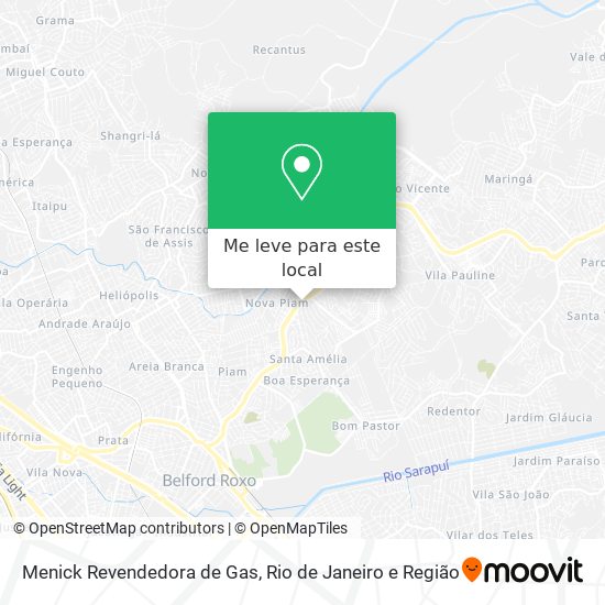 Menick Revendedora de Gas mapa