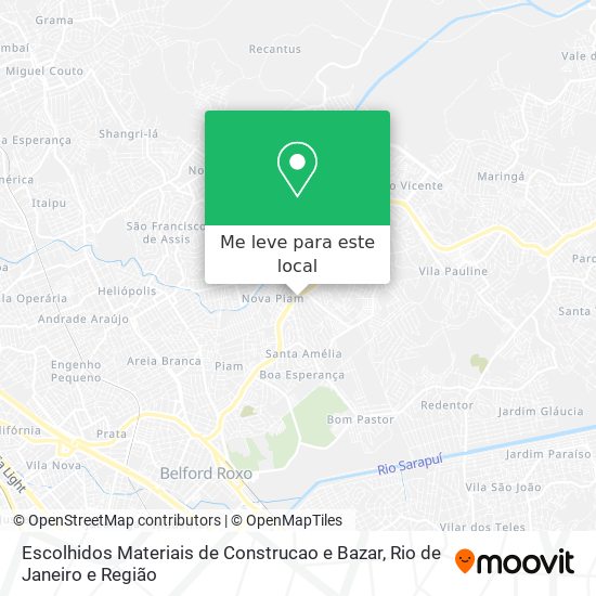 Escolhidos Materiais de Construcao e Bazar mapa