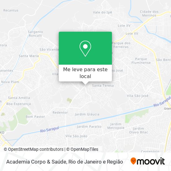 Academia Corpo & Saúde mapa
