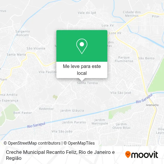 Creche Municipal Recanto Feliz mapa