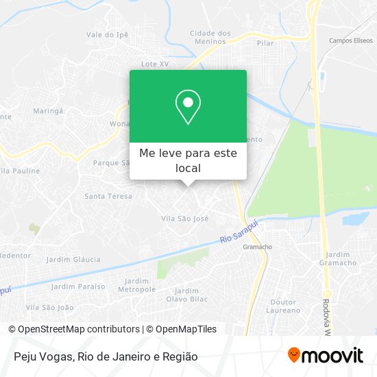 Peju Vogas mapa