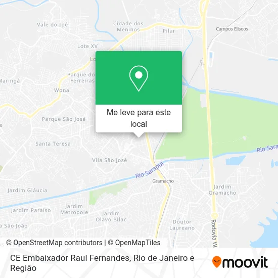 CE Embaixador Raul Fernandes mapa