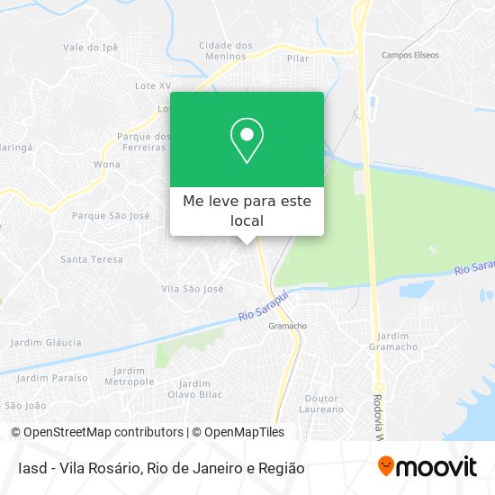 Iasd - Vila Rosário mapa