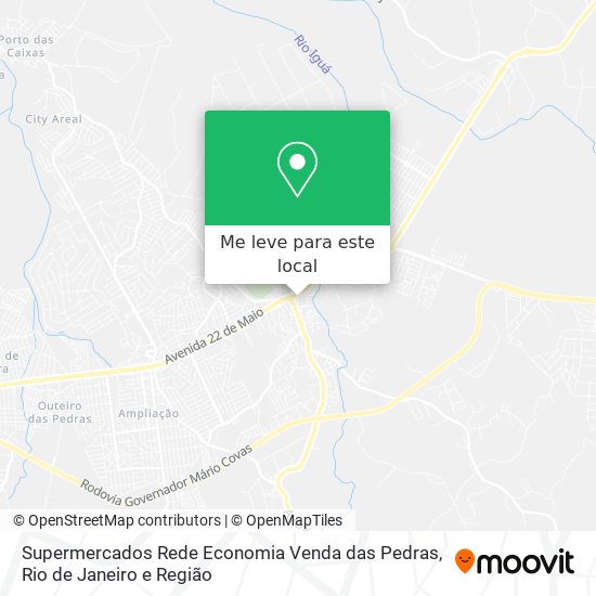 Supermercados Rede Economia Venda das Pedras mapa