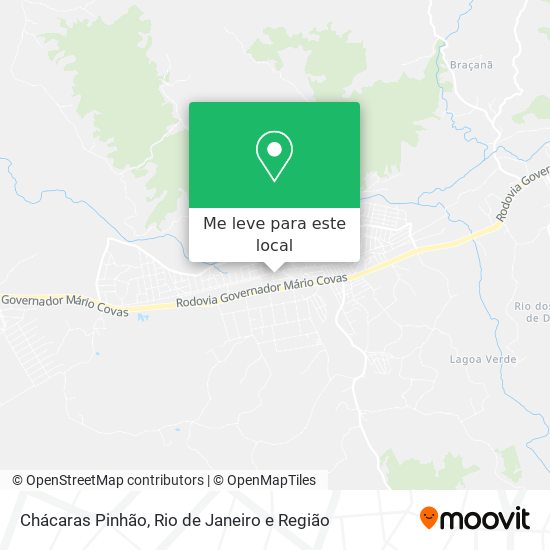 Chácaras Pinhão mapa