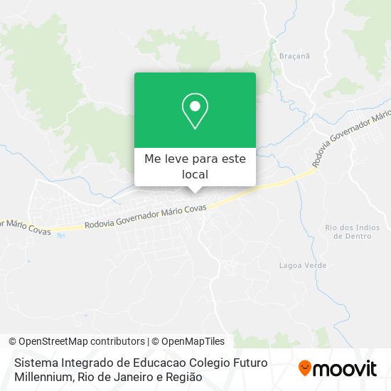 Sistema Integrado de Educacao Colegio Futuro Millennium mapa