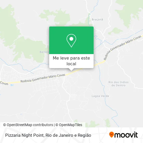 Pizzaria Night Point mapa