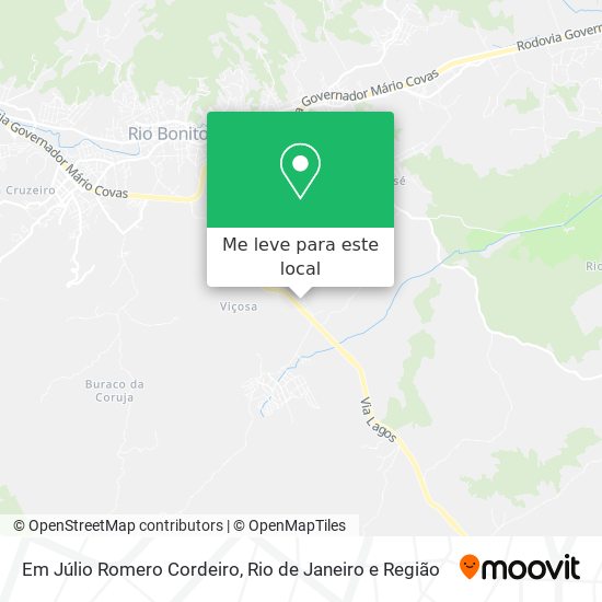 Em Júlio Romero Cordeiro mapa