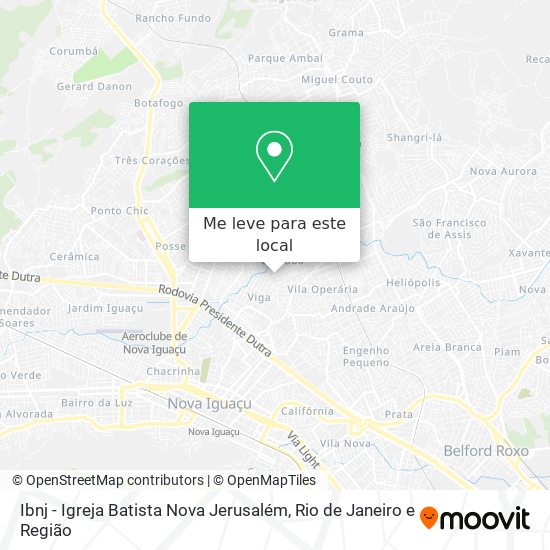 Ibnj - Igreja Batista Nova Jerusalém mapa