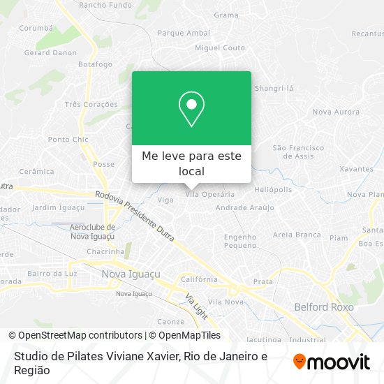 Studio de Pilates Viviane Xavier mapa