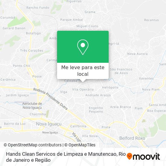 Hands Clean Servicos de Limpeza e Manutencao mapa