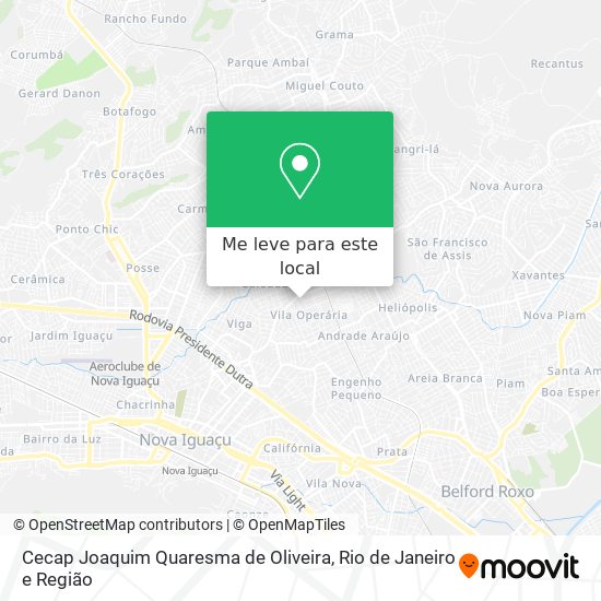 Cecap Joaquim Quaresma de Oliveira mapa