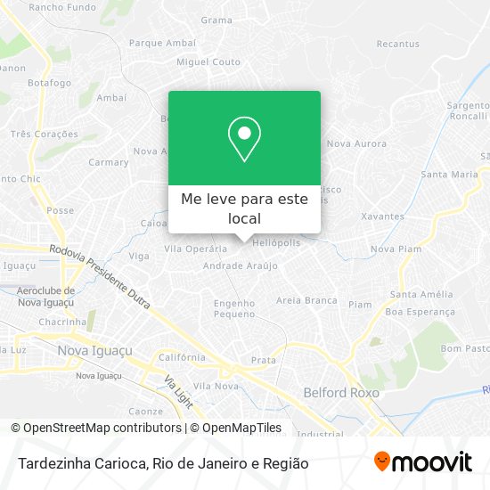 Tardezinha Carioca mapa
