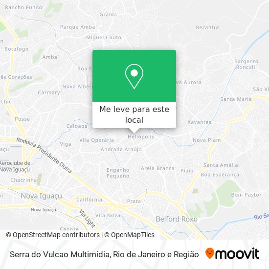 Serra do Vulcao Multimidia mapa