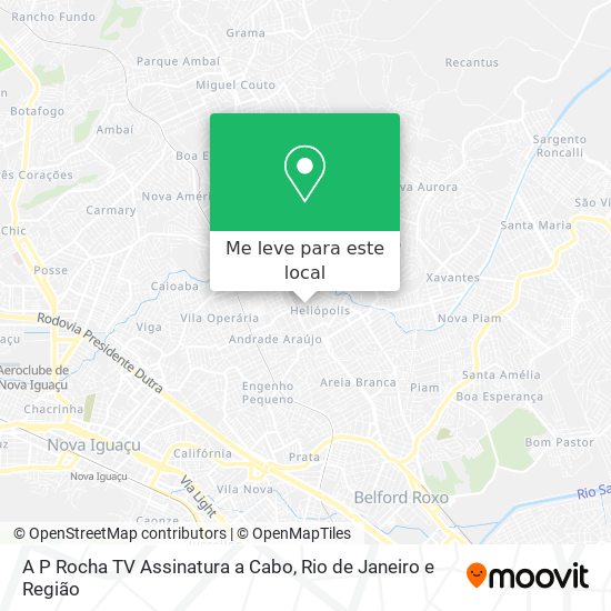 A P Rocha TV Assinatura a Cabo mapa