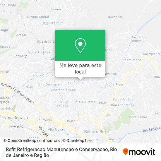 Refit Refrigeracao Manutencao e Conservacao mapa