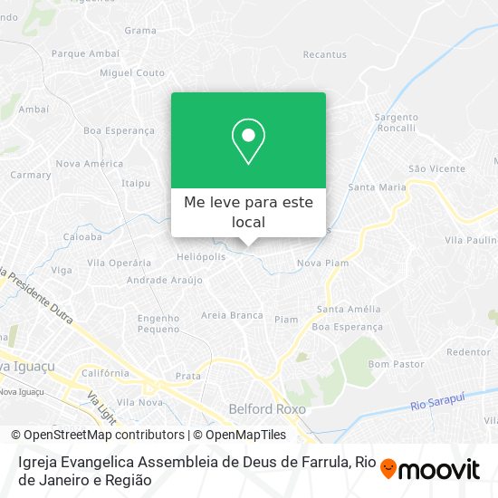 Igreja Evangelica Assembleia de Deus de Farrula mapa