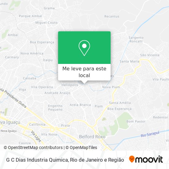 G C Dias Industria Quimica mapa