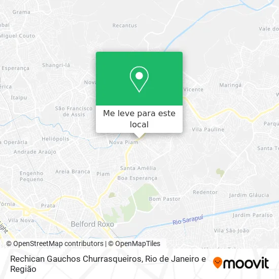 Rechican Gauchos Churrasqueiros mapa