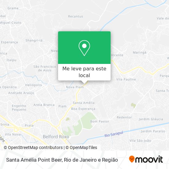 Santa Amélia Point Beer mapa