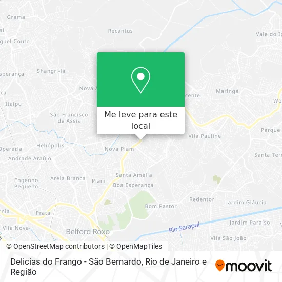 Delicias do Frango - São Bernardo mapa
