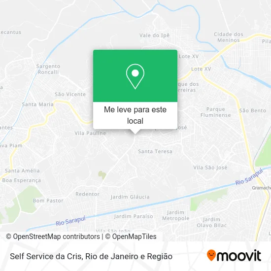 Self Service da Cris mapa