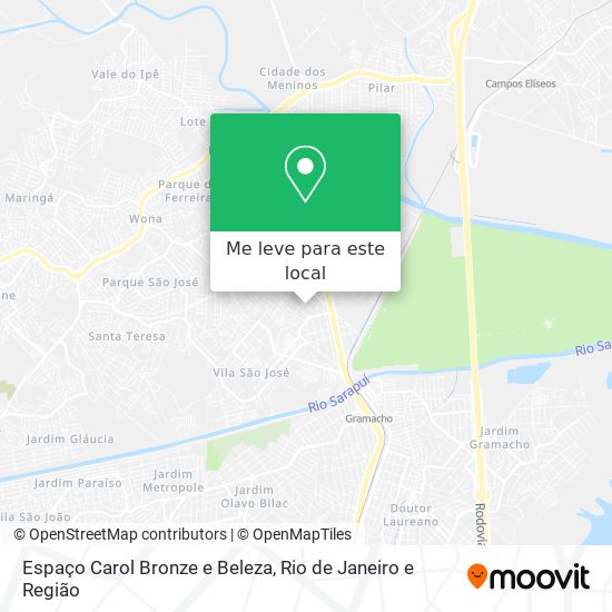 Espaço Carol Bronze e Beleza mapa