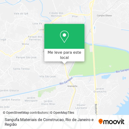 Sangufa Materiais de Construcao mapa