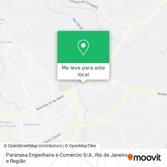 Paranasa Engenharia e Comércio S / A. mapa
