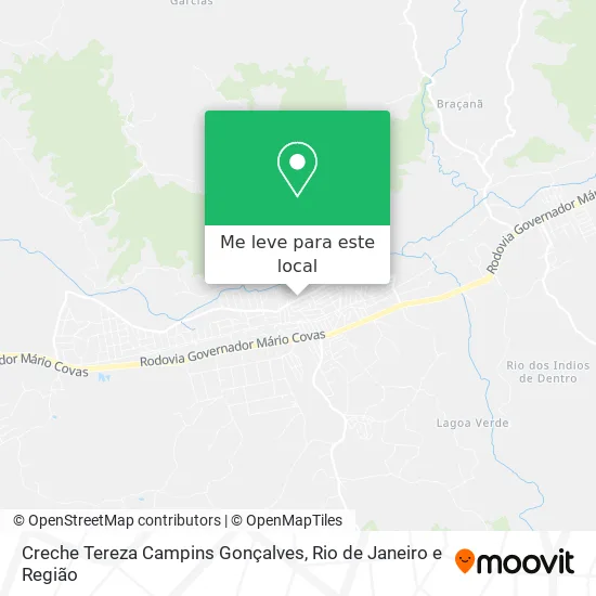 Creche Tereza Campins Gonçalves mapa