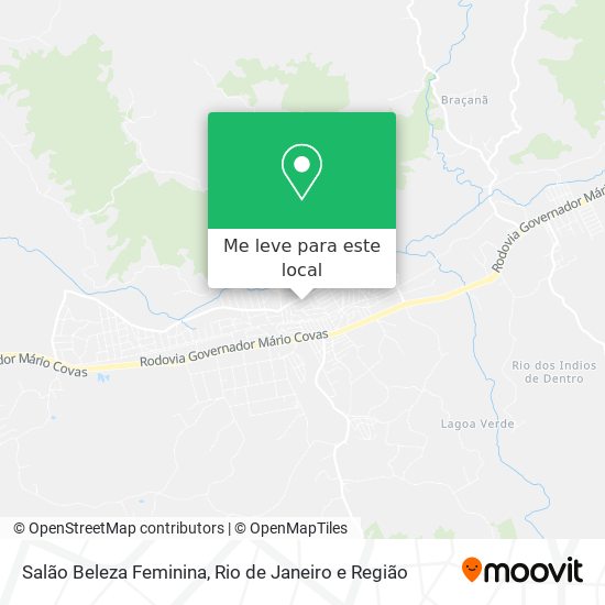Salão Beleza Feminina mapa