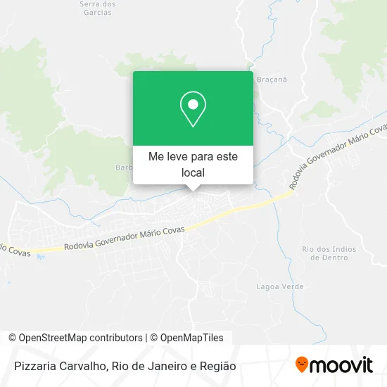 Pizzaria Carvalho mapa