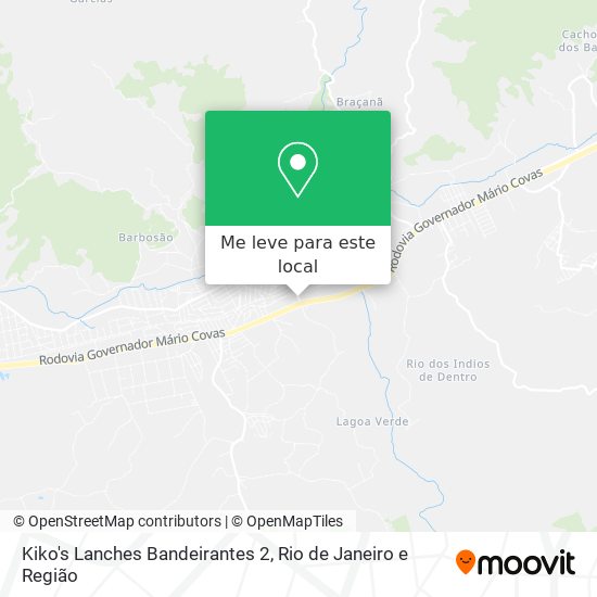 Kiko's Lanches Bandeirantes 2 mapa