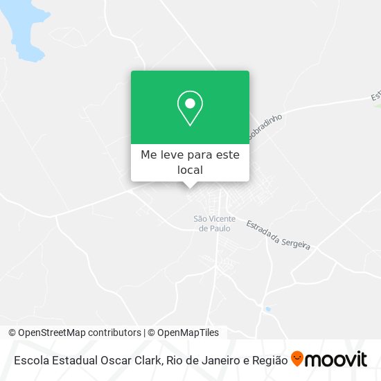 Escola Estadual Oscar Clark mapa